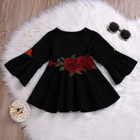 XMMSWDLA Toddler Girl Clothes Kids Baby Girls Fashion Cute Solid Color Trumpet Long Sleeves Embroidered Flowers Top Dress Deals Clearance
XMMSWDLA Toddler Girl Clothes Kids Baby Girls Fashion Cute Solid Color Trumpet Long Sleeves Embroidered Flowers Top Dress Deals Clearance