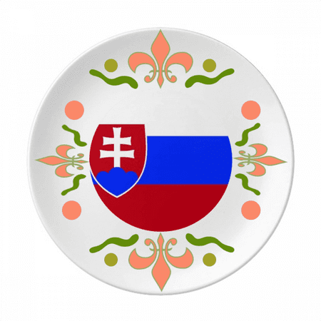 Slovakia National Flag Europe Country Flower Ceramics Plate Tableware Dinner Dish
Slovakia National Flag Europe Country Flower Ceramics Plate Tableware Dinner Dish