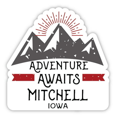 Mitchell Iowa Souvenir 4-Inch Magnet Adventure Awaits Design