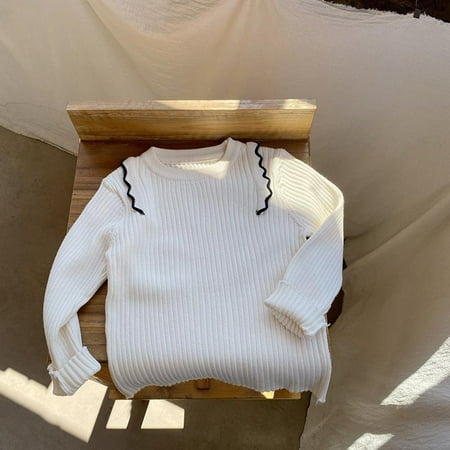 Sweater For Child Babys Kids Toddler Girls Spring Winter Long Sleeve Ruffle Thick Knit Pullover Tops Sleepwear Clothes Coat
Sweater For Child Babys Kids Toddler Girls Spring Winter Long Sleeve Ruffle Thick Knit Pullover Tops Sleepwear Clothes Coat
