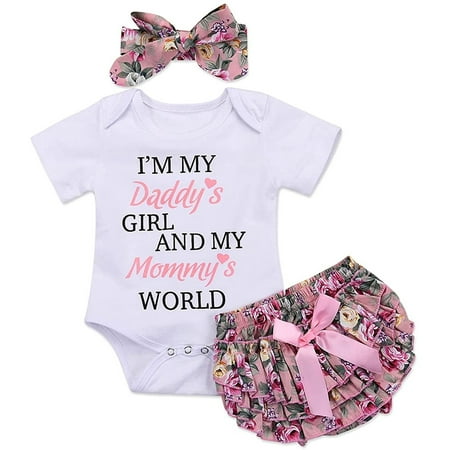 Sinhoon Newborn Infant Baby Girls Summer Floral Outfits Letter Romper Playsuit Shorts Headband Clothes Set (0-3 Months)
Sinhoon Newborn Infant Baby Girls Summer Floral Outfits Letter Romper Playsuit Shorts Headband Clothes Set (0-3 Months)