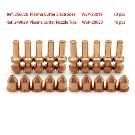 20pcs Electrode 256026 Tip 249929 for Miller Spectrum 875 Auto-Line Cutter XT60