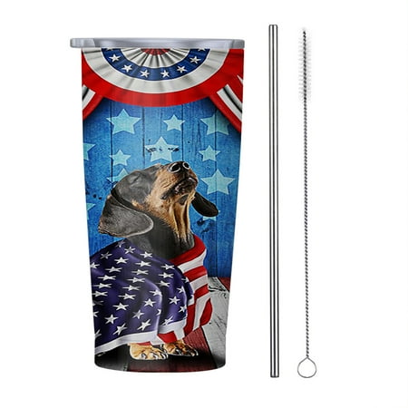 Happy 4th Of July Dachshund Patriotic Dog American flag 20oz Tumbler Insulated Stainless Steel Water Bottle Portable Travel Coffee Tea Mug Cup
Happy 4th Of July Dachshund Patriotic Dog American flag 20oz Tumbler Insulated Stainless Steel Water Bottle Portable Travel Coffee Tea Mug Cup