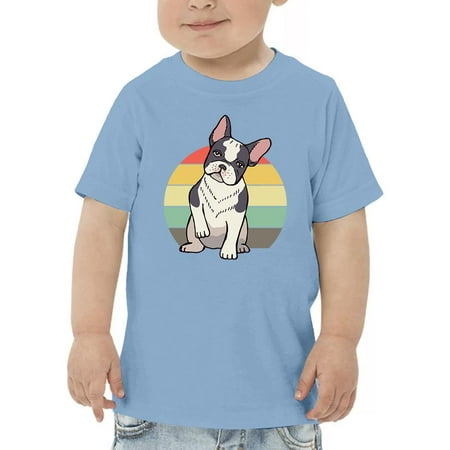 Retro French Bulldog Sitting T-Shirt Toddler -Image by Shutterstock 4 Toddler