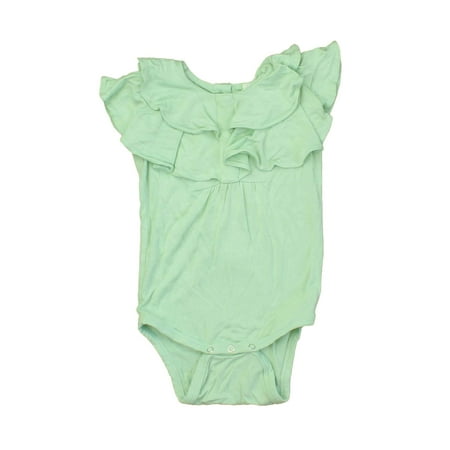 Pre-owned Kate Quinn Organics Girls Green Onesie size: 6-12 Months