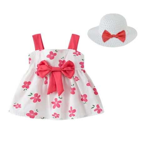 YWDJ 12 Months-4 Years Toddler Kids Girl Summer Cute Print Suspender Skirt Princess Dress+Hat Hot Pink 110
YWDJ 12 Months-4 Years Toddler Kids Girl Summer Cute Print Suspender Skirt Princess Dress+Hat Hot Pink 110