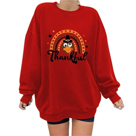 Honeeladyy Sales Women s Fashion Thanksgiving Printed Loose Long Sleeve Blouse Round Neck Casual Pullover Tops Sweatershirt
Honeeladyy Sales Women s Fashion Thanksgiving Printed Loose Long Sleeve Blouse Round Neck Casual Pullover Tops Sweatershirt