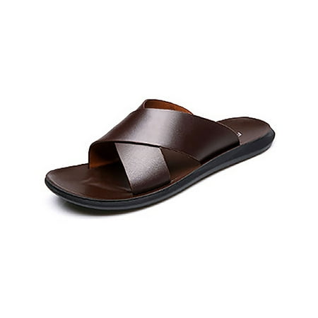 Lacyhop Men s Slide Sandal Open Toe Beach Shoes Slip On Flat Sandals Walking Non-Slip Slides Casual Summer Brown-Slides 9
Lacyhop Men s Slide Sandal Open Toe Beach Shoes Slip On Flat Sandals Walking Non-Slip Slides Casual Summer Brown-Slides 9