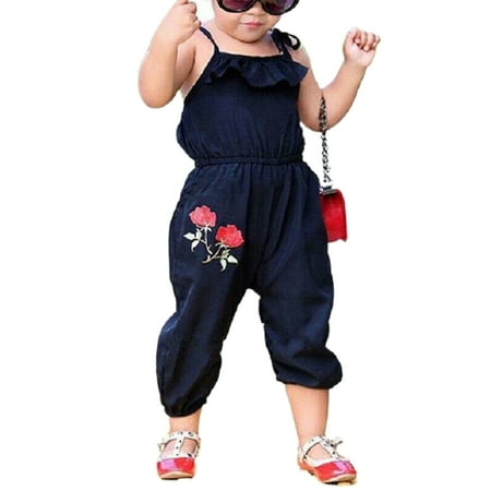 Shuttle tree Toddler Kids Baby Girls Strap Flower Romper Jumpsuit Playsuit Outfit
Shuttle tree Toddler Kids Baby Girls Strap Flower Romper Jumpsuit Playsuit Outfit
