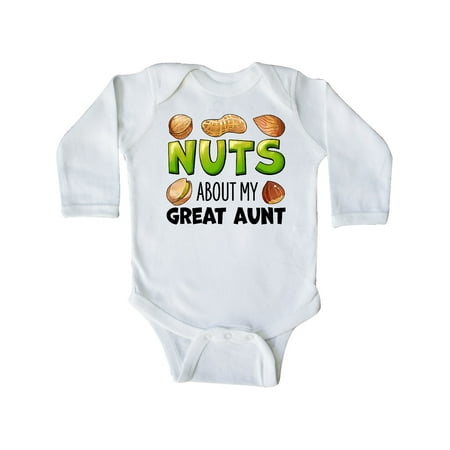 Inktastic Nuts About My Great Aunt Peanut Almond Pistachio Gift Baby Boy or Baby Girl Long Sleeve Bodysuit
Inktastic Nuts About My Great Aunt Peanut Almond Pistachio Gift Baby Boy or Baby Girl Long Sleeve Bodysuit
