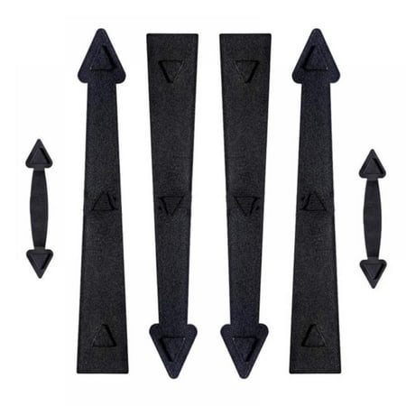 MarinaVida Magnetic Decorative Garage Door Curb Appeal Faux Hinges Handles Hardware Kit Color Black
MarinaVida Magnetic Decorative Garage Door Curb Appeal Faux Hinges Handles Hardware Kit Color Black