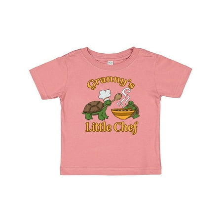Inktastic Granny s Little Chef with Cute Turtles Gift Baby Boy or Baby Girl T-Shirt
