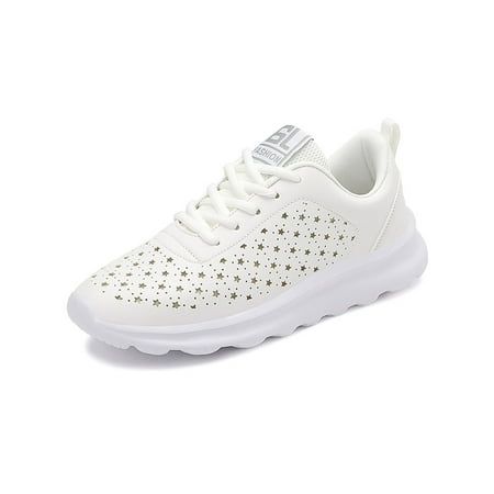 SIMANLAN Ladies Athletic Shoes Fitness Workout Running Shoe Sport Sneakers Womens Lightweight Flats Women Breathable Trainers White 4.5
SIMANLAN Ladies Athletic Shoes Fitness Workout Running Shoe Sport Sneakers Womens Lightweight Flats Women Breathable Trainers White 4.5