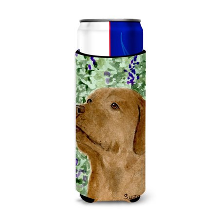 Chocolate Labrador Ultra Beverage Insulators for slim cans SS8743MUK