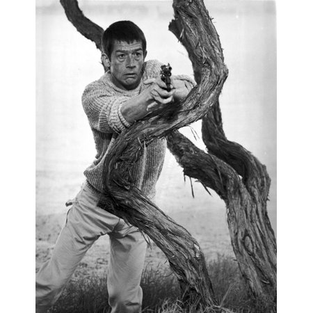 Film still featuring John Hurt with a gun Photo Print