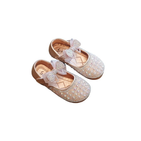 Lacyhop Kids Dress Shoes Rhinestone Mary Jane Bowknot Flats Wedding Lightweight Princess Shoe Non-slip Uniform Pink 2Y
Lacyhop Kids Dress Shoes Rhinestone Mary Jane Bowknot Flats Wedding Lightweight Princess Shoe Non-slip Uniform Pink 2Y