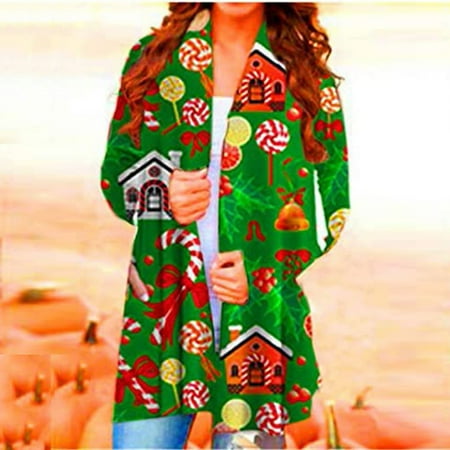 jsaierl Womens Christmas Cardigan Long Sleeve Open Front Shirts Santa Print Tops Lightweight Comfy Soft Blouse Christmas Gift for Women
jsaierl Womens Christmas Cardigan Long Sleeve Open Front Shirts Santa Print Tops Lightweight Comfy Soft Blouse Christmas Gift for Women