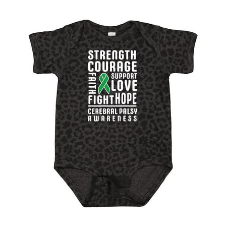 Inktastic Cerebral Palsy Awareness Strength Support and Courage Gift Baby Boy or Baby Girl Bodysuit