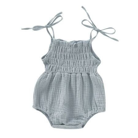 TUOBARR Toddler Kids Baby Girls Summer Sleeveless Adjustable Lace Romper Gray (0-18Months)
TUOBARR Toddler Kids Baby Girls Summer Sleeveless Adjustable Lace Romper Gray (0-18Months)