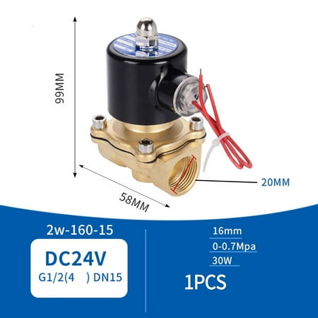 

Geege Electric Solenoid Valve 1/2 DN15 Pneumatic Control Switch DC12V/DC24V/AC220V