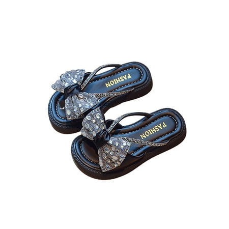 SIMANLAN Child Sandal Bow Slides Open Toe Flat Sandals Girls Comfort Shoes Girl s Slip On Summer Slippers Black 3Y
SIMANLAN Child Sandal Bow Slides Open Toe Flat Sandals Girls Comfort Shoes Girl s Slip On Summer Slippers Black 3Y