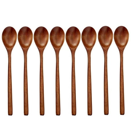 Wooden Spoons 8 Pieces Wood Soup Spoons for Eating Mixing Stirring Cooking Long Handle Spoon with Japanese Style
Wooden Spoons 8 Pieces Wood Soup Spoons for Eating Mixing Stirring Cooking Long Handle Spoon with Japanese Style