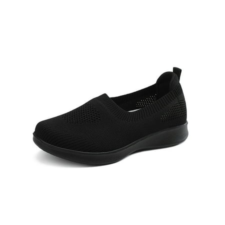 Gomelly Women Slip On Loafers Breathable Knit Casual Walking Low Wedge Shoes Black 8
Gomelly Women Slip On Loafers Breathable Knit Casual Walking Low Wedge Shoes Black 8