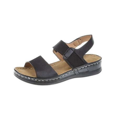 Kukoosong Comfy Women Sandals Summer Women Thick Bottom Slope Wedge Heel Shoes Beach Roman Casual Slippers Sandals Wedge Sandals Black 40
Kukoosong Comfy Women Sandals Summer Women Thick Bottom Slope Wedge Heel Shoes Beach Roman Casual Slippers Sandals Wedge Sandals Black 40