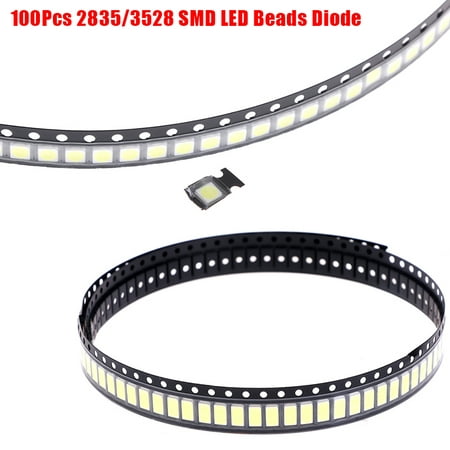 

100Pcs 2835/3528 Chips SMD LED Beads 1W 3V Cold White Light For TV LED D AL