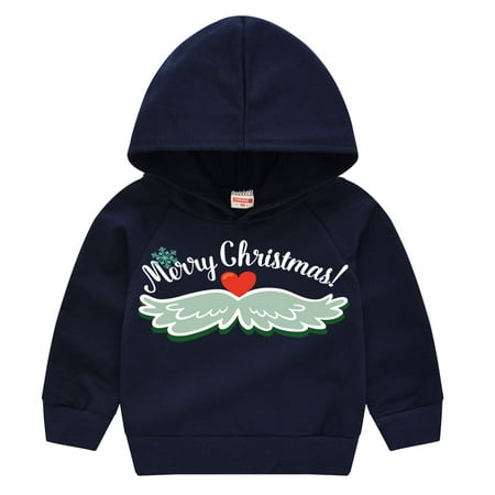 

Christmas Clearance Items LIDYCE Children s Print Pullover Boys And Girls Sweater Santa Claus Children s Jacket Long Sleeve Christmas Sweatshirt Navy 4-5 Years