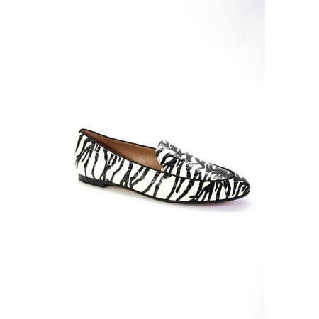 Aquazzura Womens Purist Mocassins - Cream/Black Size 35