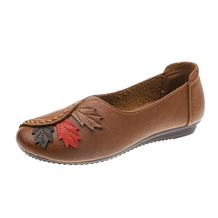 GNEIKDEING Four Season Women Casual Shoes Flat Round Toe Patchwork Solid Color Leaves Lightweight And Comfortable Slip On Gift on Clearance
GNEIKDEING Four Season Women Casual Shoes Flat Round Toe Patchwork Solid Color Leaves Lightweight And Comfortable Slip On Gift on Clearance