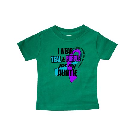 Inktastic Suicide Prevention I Wear Teal and Purple for My Auntie Gift Baby Boy or Baby Girl T-Shirt
Inktastic Suicide Prevention I Wear Teal and Purple for My Auntie Gift Baby Boy or Baby Girl T-Shirt