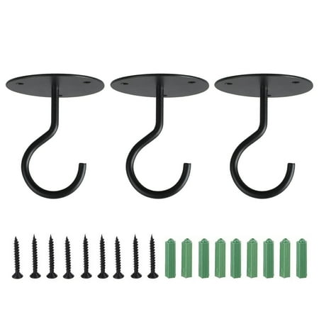 BELUPAI 3Pcs Wrought Iron Hook Ceiling Hook Balcony Flower Basket Hook Wall Hook Clothes Hook
BELUPAI 3Pcs Wrought Iron Hook Ceiling Hook Balcony Flower Basket Hook Wall Hook Clothes Hook