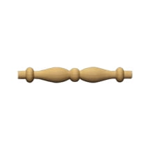 20 Pcs of 3-1/2" Wooden Birch Spindle 3-1/2" long x 1/2" wide 1/4" tenon; Length includes tenon