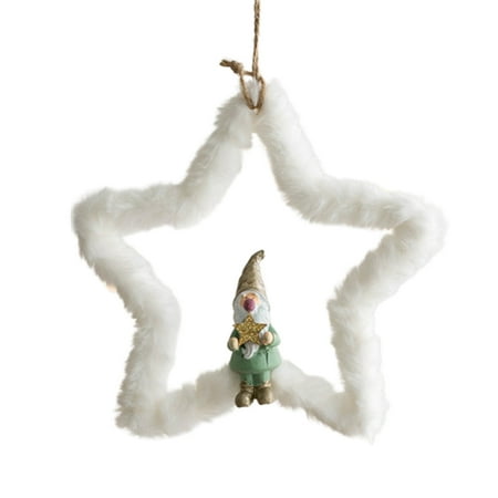 ADVEN Christmas Creative Round Five-pointed Star Plush Pendant for Christmas Tree Window Table Home Hanging Decor
ADVEN Christmas Creative Round Five-pointed Star Plush Pendant for Christmas Tree Window Table Home Hanging Decor