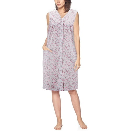 Women s Sleeveless Pearl Snap Button Floral Duster Nightgown Lounger Robe G168 (Pink M)
Women s Sleeveless Pearl Snap Button Floral Duster Nightgown Lounger Robe G168 (Pink M)