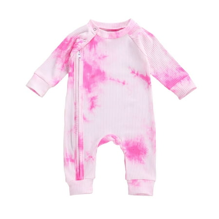 Newborn Baby Girl Boy Long Sleeve Zipper Romper Jumpsuits Tie Dye Bodysuit Infant Zip Front Outfits Pajamas
Newborn Baby Girl Boy Long Sleeve Zipper Romper Jumpsuits Tie Dye Bodysuit Infant Zip Front Outfits Pajamas