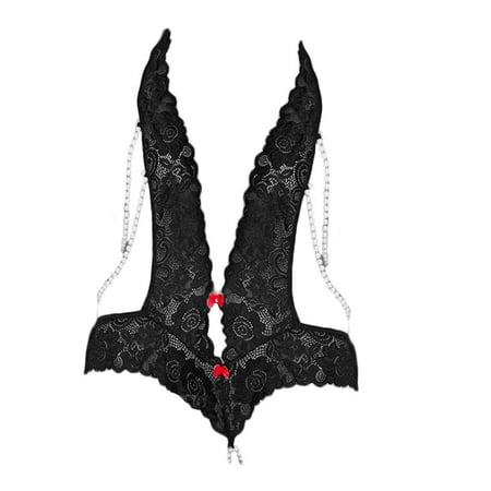 DORKASM Women s Deep V Neck Teddy Bodysuit Babydoll Sleepwear Lace Sexy Lingerie One Piece One Size
DORKASM Women s Deep V Neck Teddy Bodysuit Babydoll Sleepwear Lace Sexy Lingerie One Piece One Size