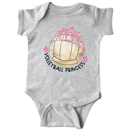 Inktastic Volleyball Princess- Tiara Gift Baby Girl Bodysuit