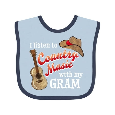 Inktastic I Listen to Country Music with my Gram Guitar and Hat Gift Baby Boy or Baby Girl Bib
Inktastic I Listen to Country Music with my Gram Guitar and Hat Gift Baby Boy or Baby Girl Bib