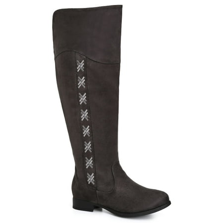 Cloudwalkers Women s Extra Wide Fit Nadia Faux Suede Tall Boots