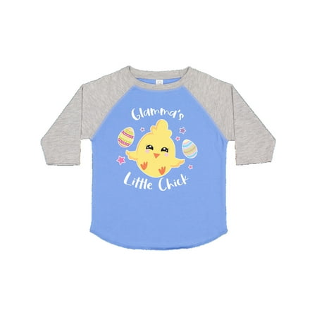 Inktastic Happy Easter Glamma s Little Chick Gift Toddler Toddler Girl T-Shirt