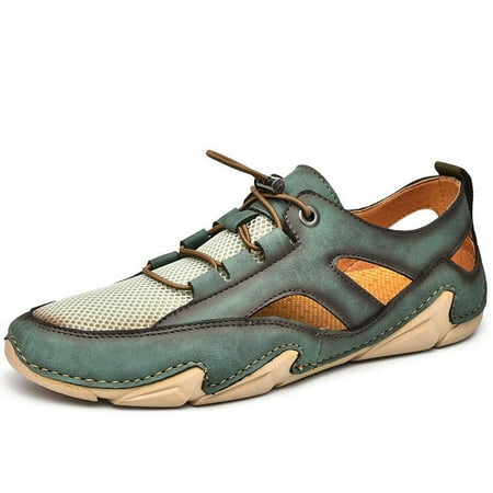 Summer Leather Mens Sandals Breathable Mesh Casual Shoes Men Outdoor Beach Sandals Men Slippers (Color : D Size : 40)
Summer Leather Mens Sandals Breathable Mesh Casual Shoes Men Outdoor Beach Sandals Men Slippers (Color : D Size : 40)