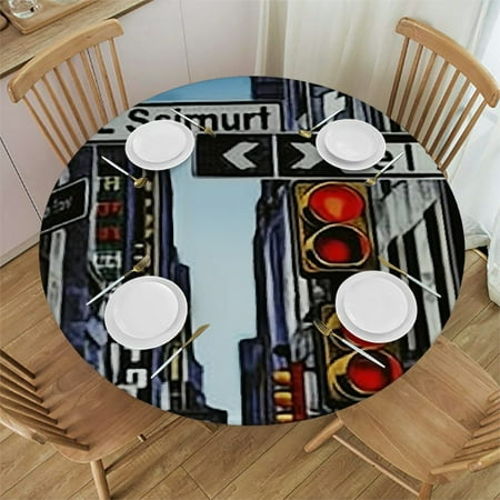 Tllo0ord Round Table Cloth Night Scene Anti-Tear Wipeable Elastic Round Tablecloth Fits Tables 54-58
Tllo0ord Round Table Cloth Night Scene Anti-Tear Wipeable Elastic Round Tablecloth Fits Tables 54-58