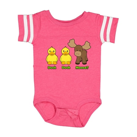 Inktastic Duck Duck Moose Gift Baby Boy or Baby Girl Bodysuit