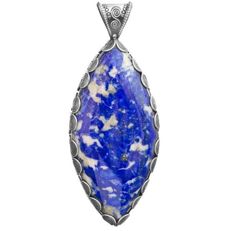 Lapis Lazuli Large Pendant with Spiral