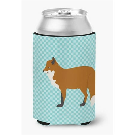 Red Fox Blue Check Can or Bottle Hugger