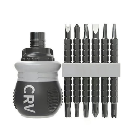 Mini Ratchet Screwdriver Dual-Purpose Batch Head Telescopic Labor-Saving Tool