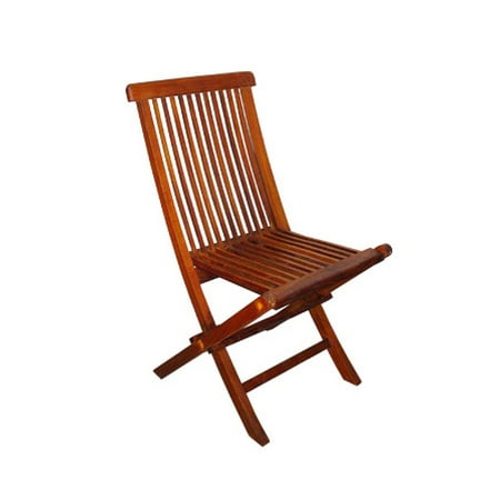 Pack of 2 Nyatoh Hardwood Folding Side Chairs